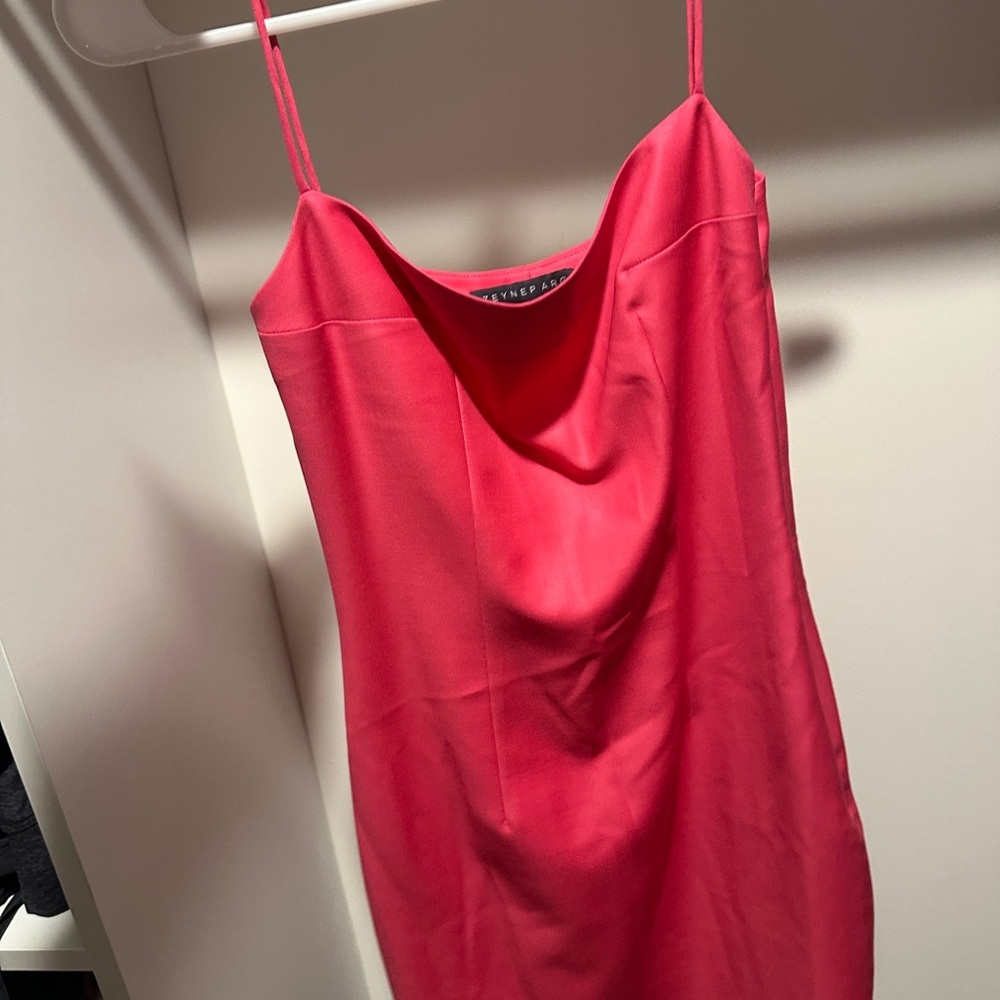 NEW Zeynep Arcay Wool Mini Dress in Fuschia​ - Picture 3 of 4